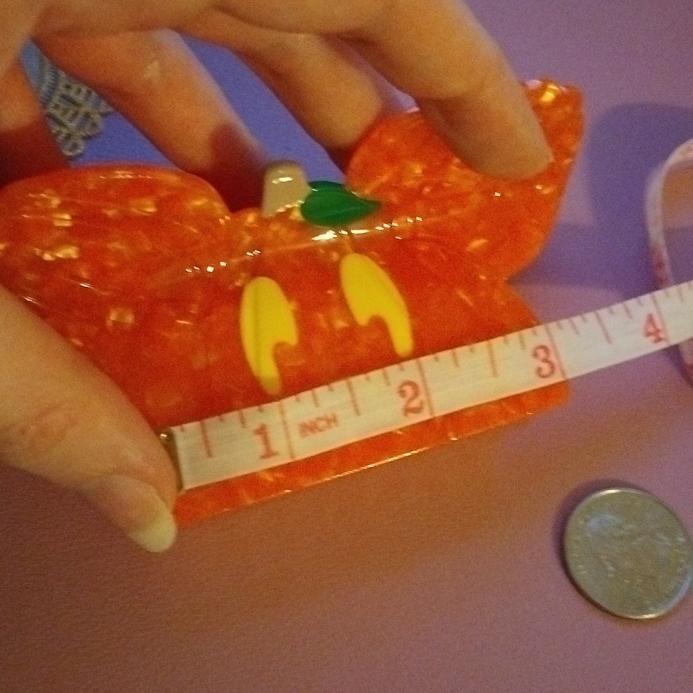 Pumpkin Mouse Claw clip - Picture 9 of 11